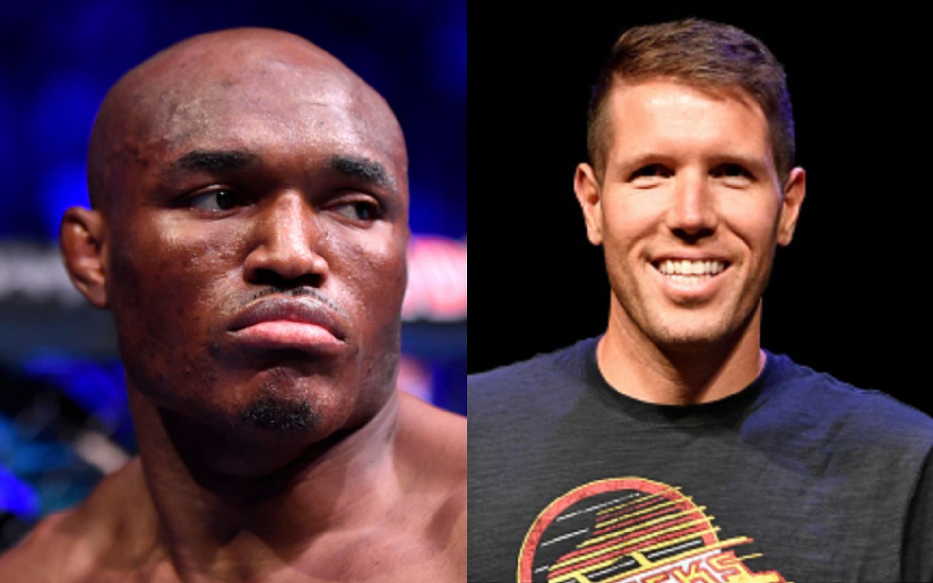 Kamaru Usman (left); Brendan Fitzgerald (right)