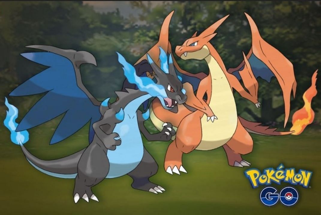 Trainers can rely on staples such as Mega Charizard X/Y to devastating effect against Cobalion (Image via Niantic)