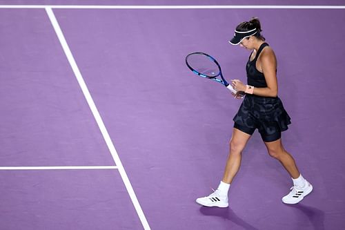 Garbine Muguruza at the 2021 WTA Finals - Day 3