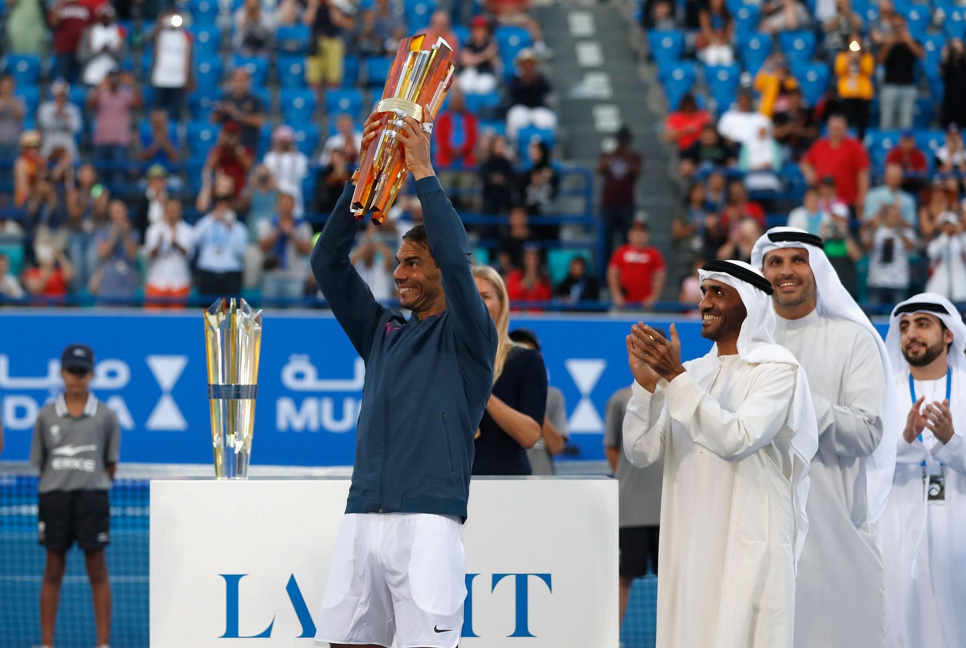 Nadal has lifted the Mubadala World Tennis Championship trophy on a record five occassions.