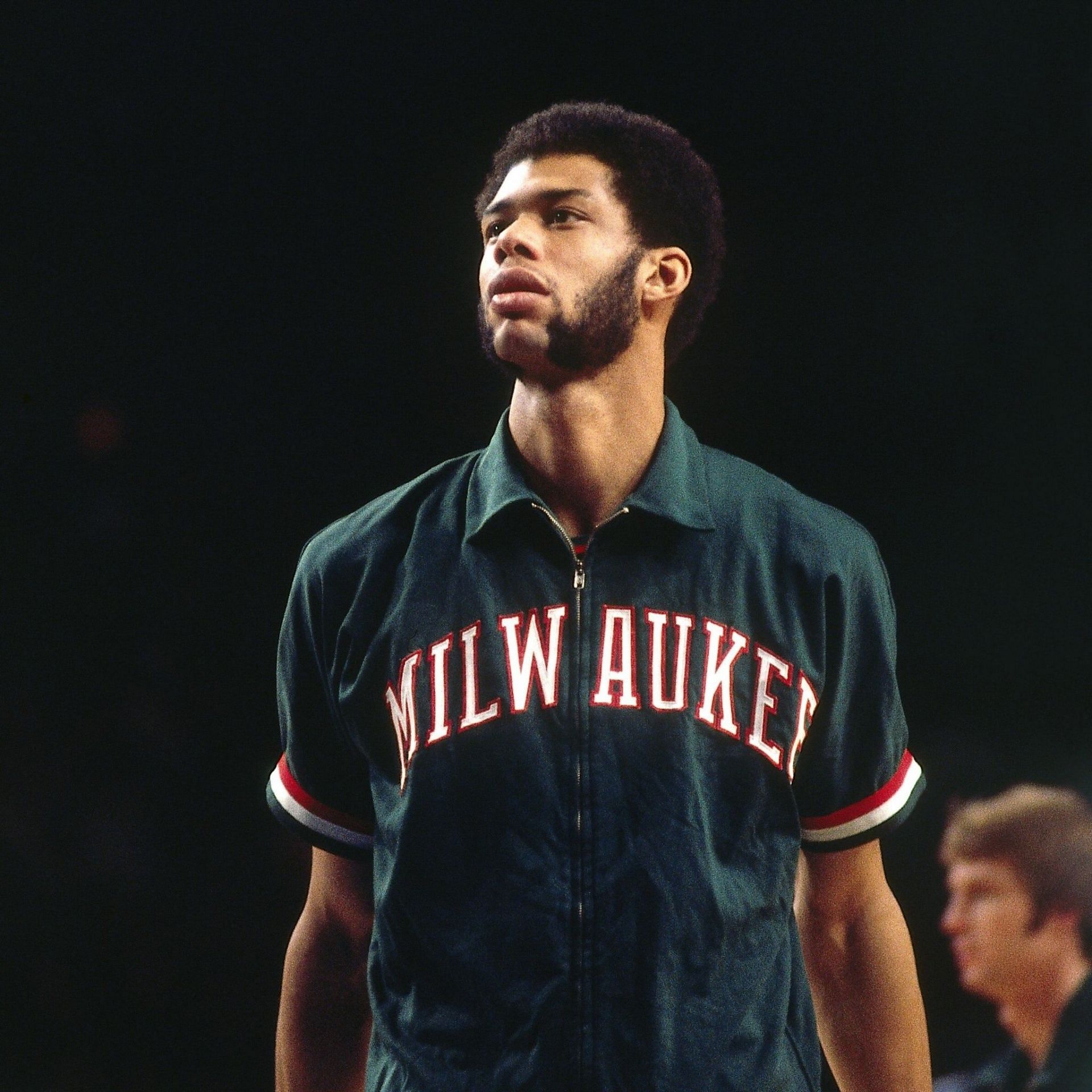 Kareem Abdul-Jabbar with the Milwaukee Bucks during his early years in the NBA