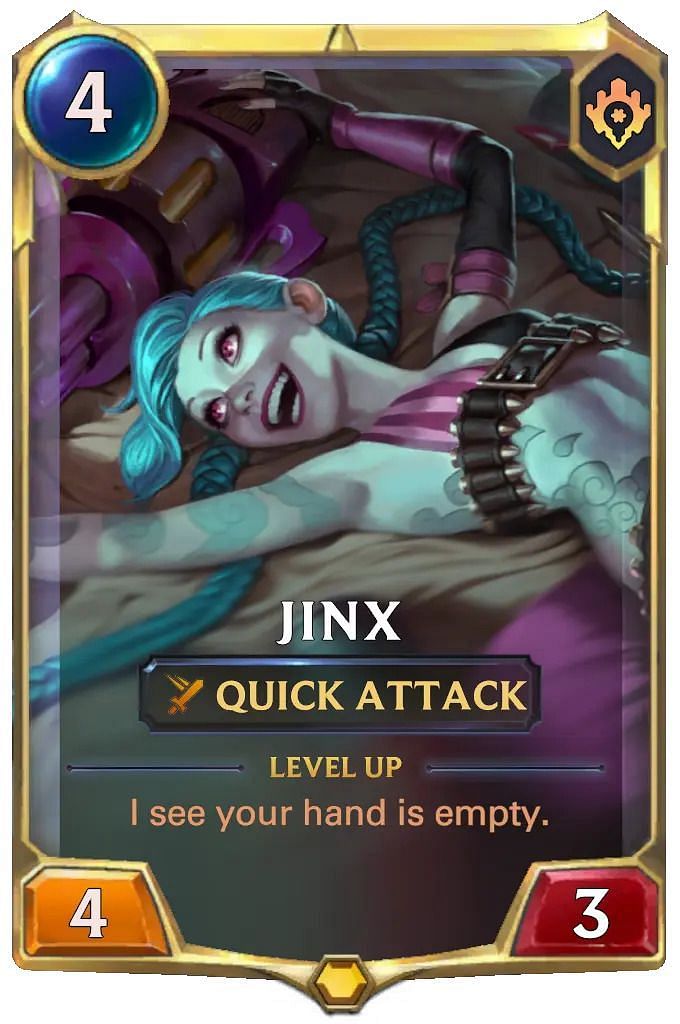 Jinx card stats (Image via Riot Games)