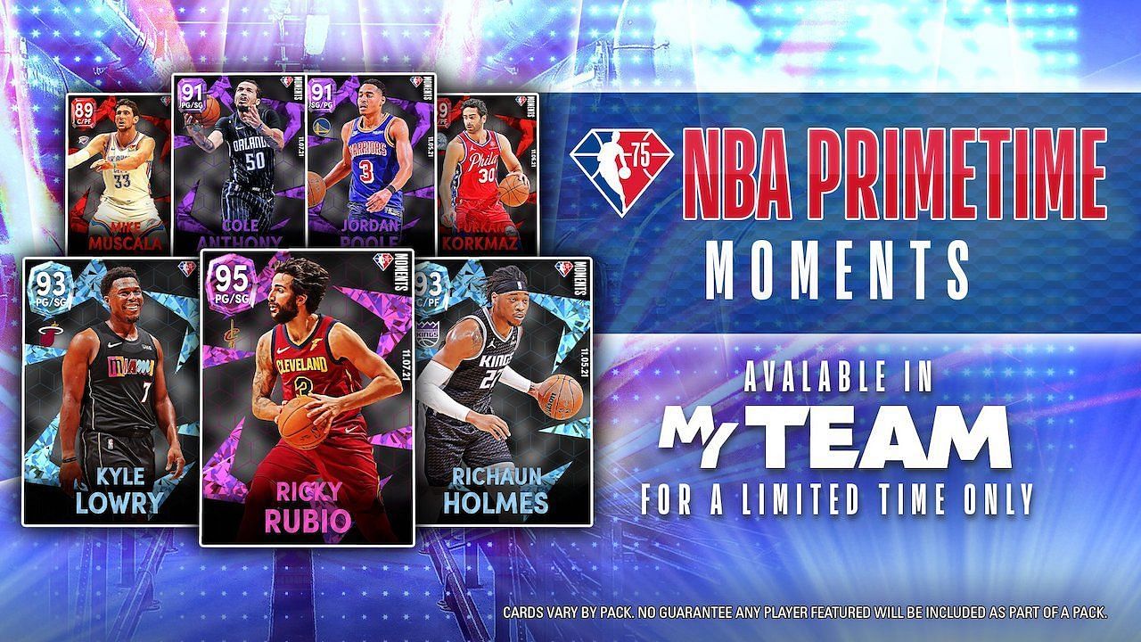 NBA 2K22 added a special NBA PrimeTIme Moments pack recently. (Image via NBA 2K22)