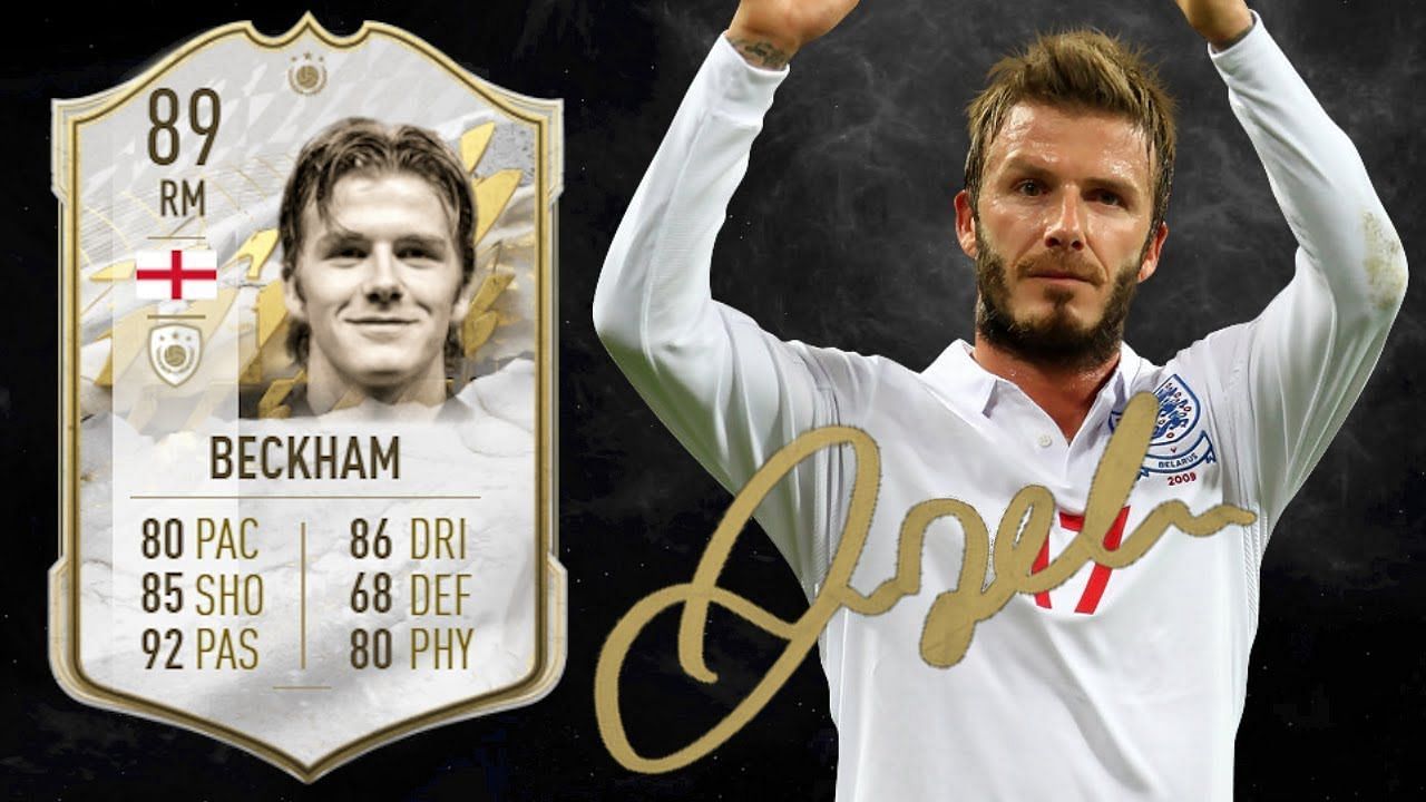Beckham Mid Icon SBC is live in FIFA 22 (Image via Youtube/FIFA DAD)