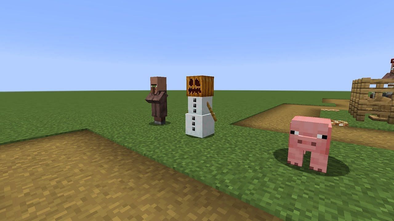 Many different mobs can be created with commands, all without their AI (Image via Mojang)