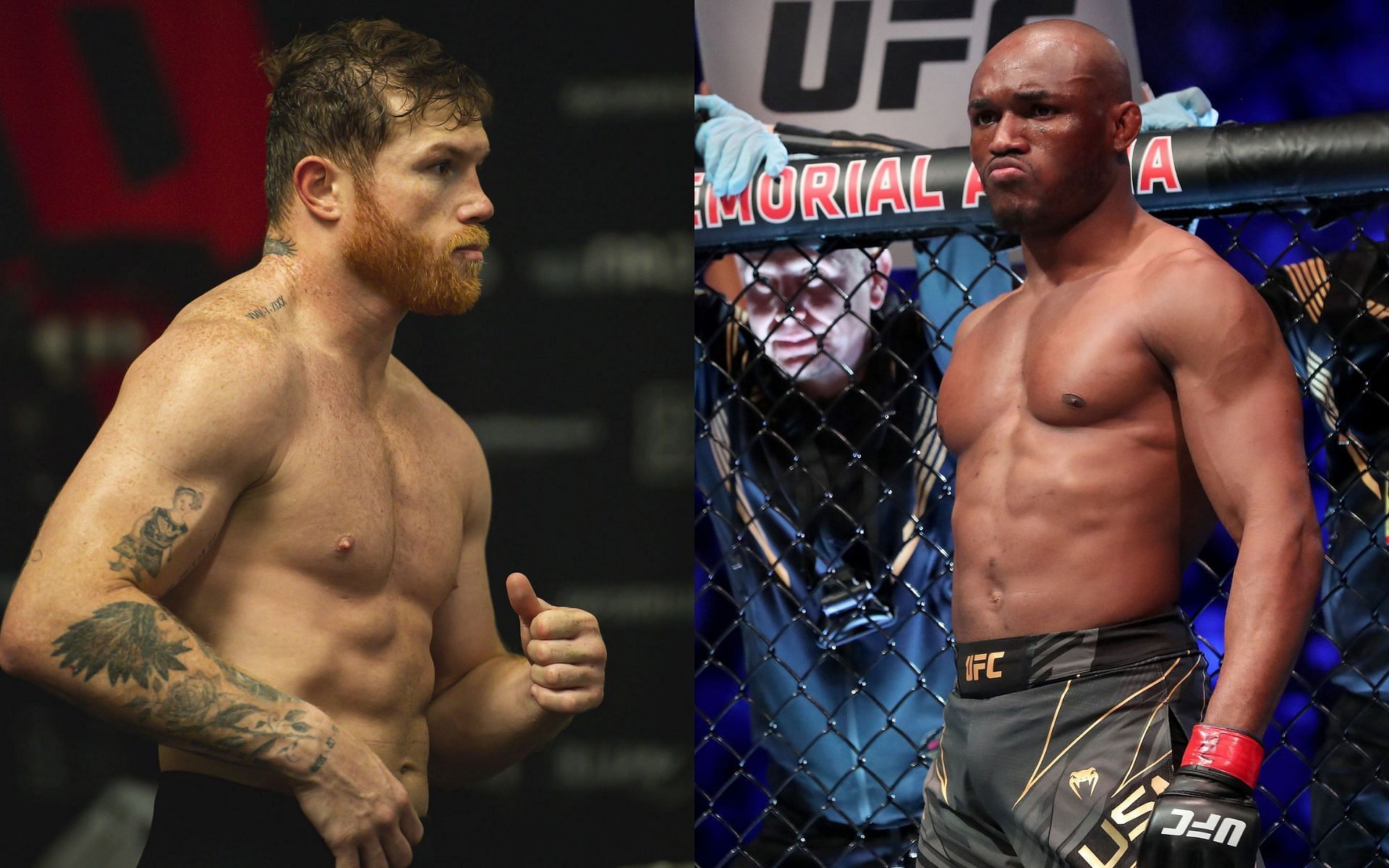 Canelo Alvarez (left) &amp; Kamaru Usman (right)