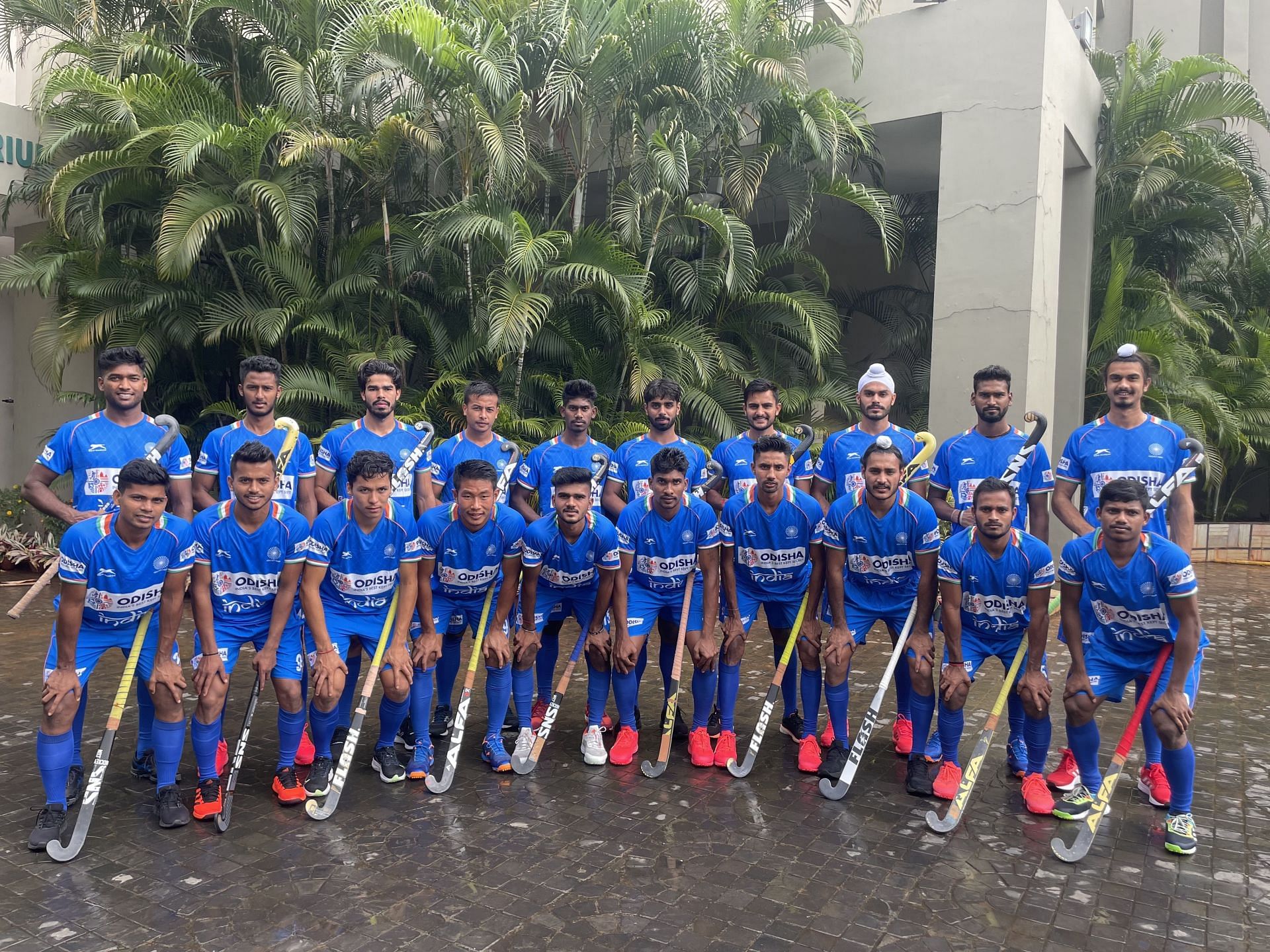 The Indian junior hockey squad for the World Cup. (PC: Hockey India)