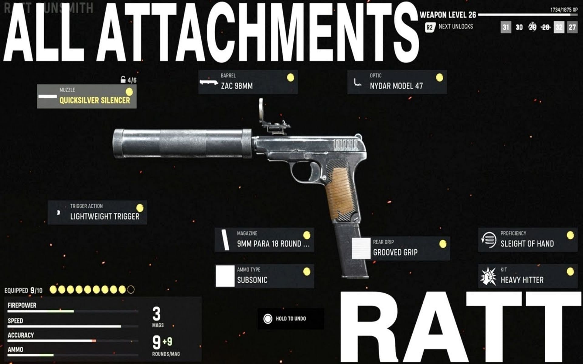 The Ratt has low damage output compared to the other pistols in Call of Duty: Vanguard (Image via Destroyerfield51)