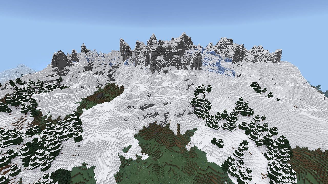 The Mountain generation has been revamped (Image via Minecraft)