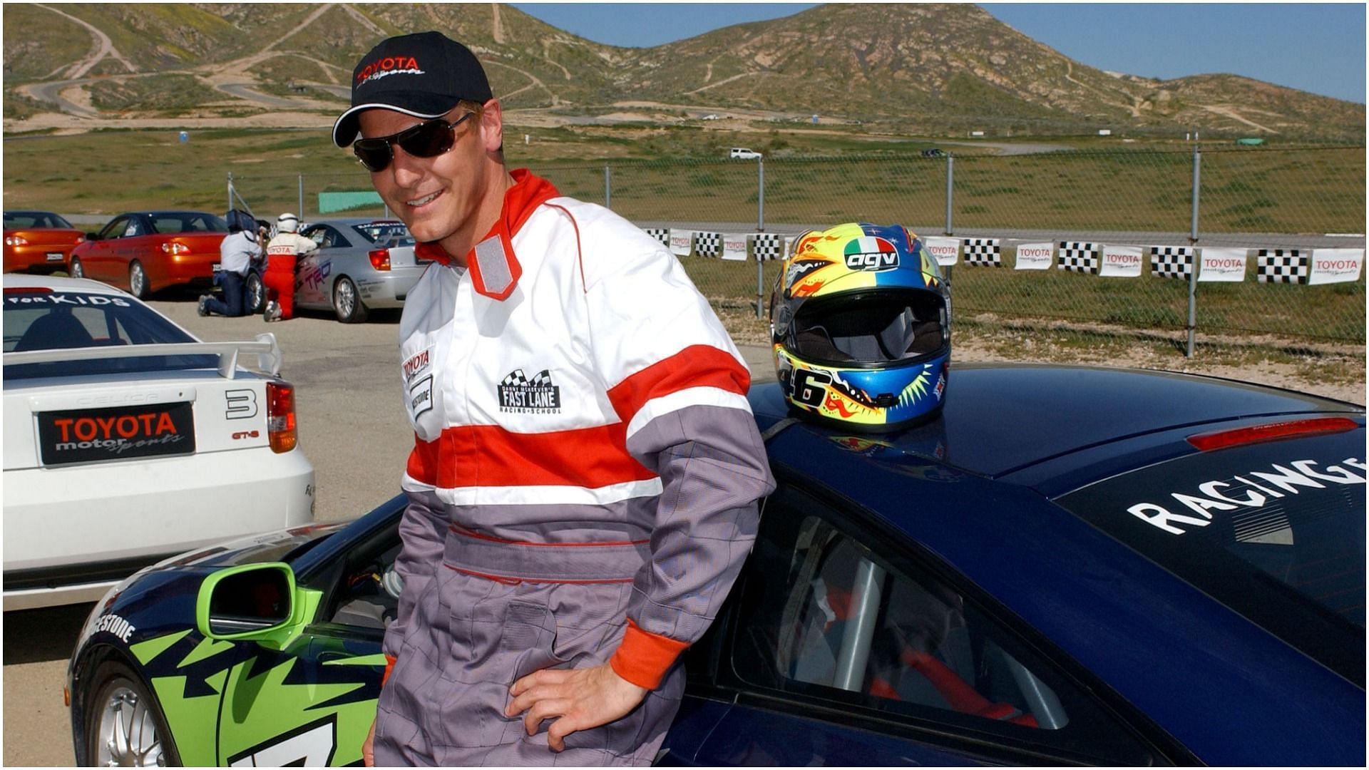 Ingo Rademacher during 2005 Toyota Pro/Celebrity Race Driver Training at Willow Springs International Raceway in Rosamond, California, United States (Image via Getty Images)
