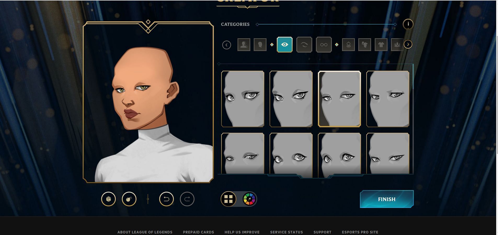 Choosing eyes (Image via League of Legends)
