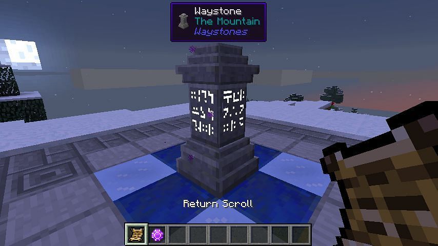 A Waystone (Image via Mojang/CurseForge)