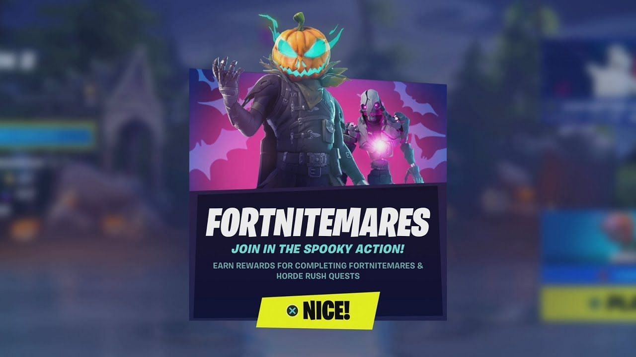 Fortnitemares quests were available for all players without the battle pass. Image via Epic Games