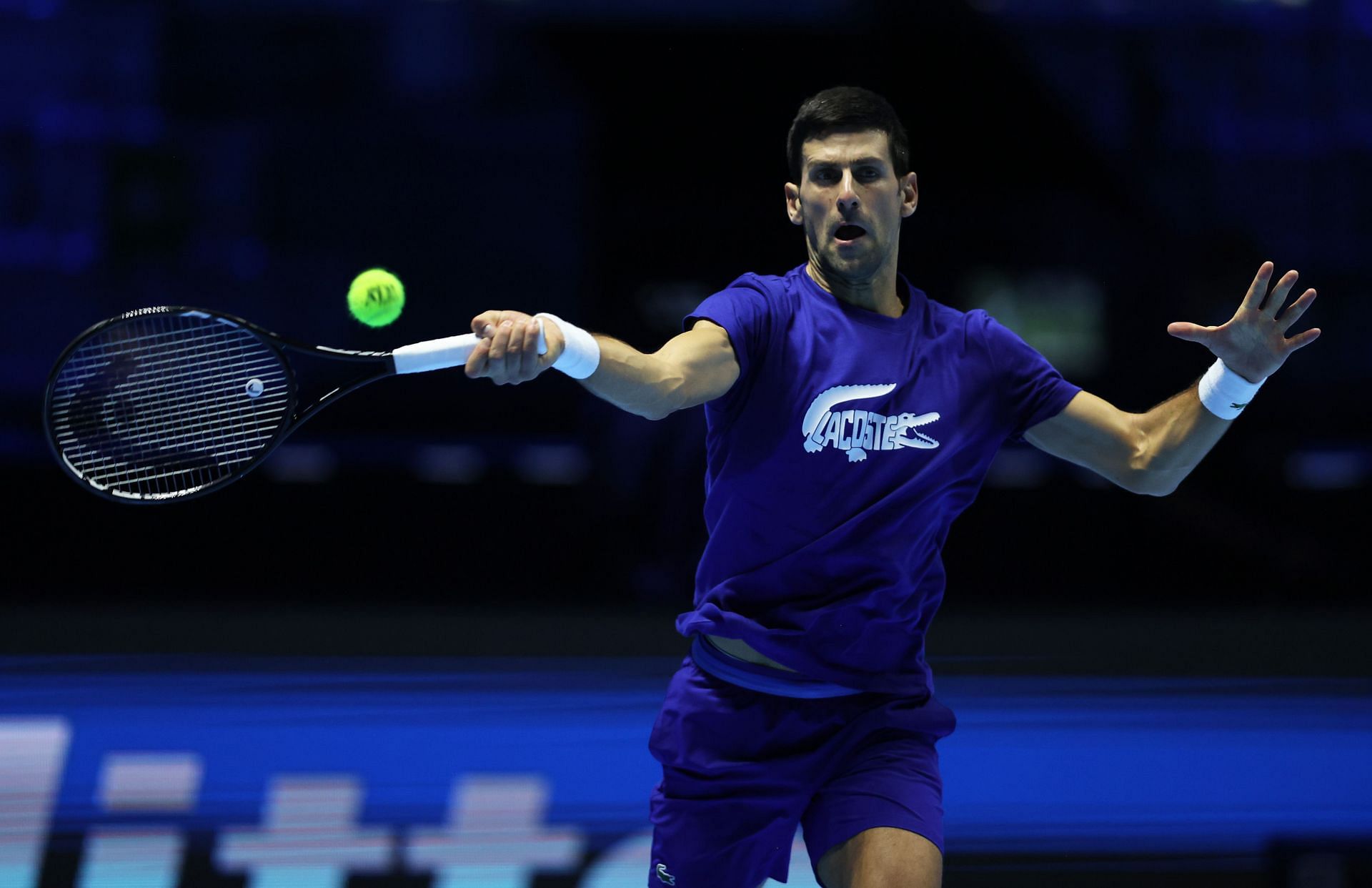 Novak Djokovic ahead of the 2021 ATP Finals