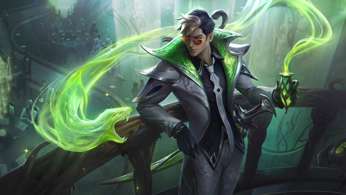 Master Yi&#039;s signature sting will stick out with his slick Debonair skin (Image via Riot)