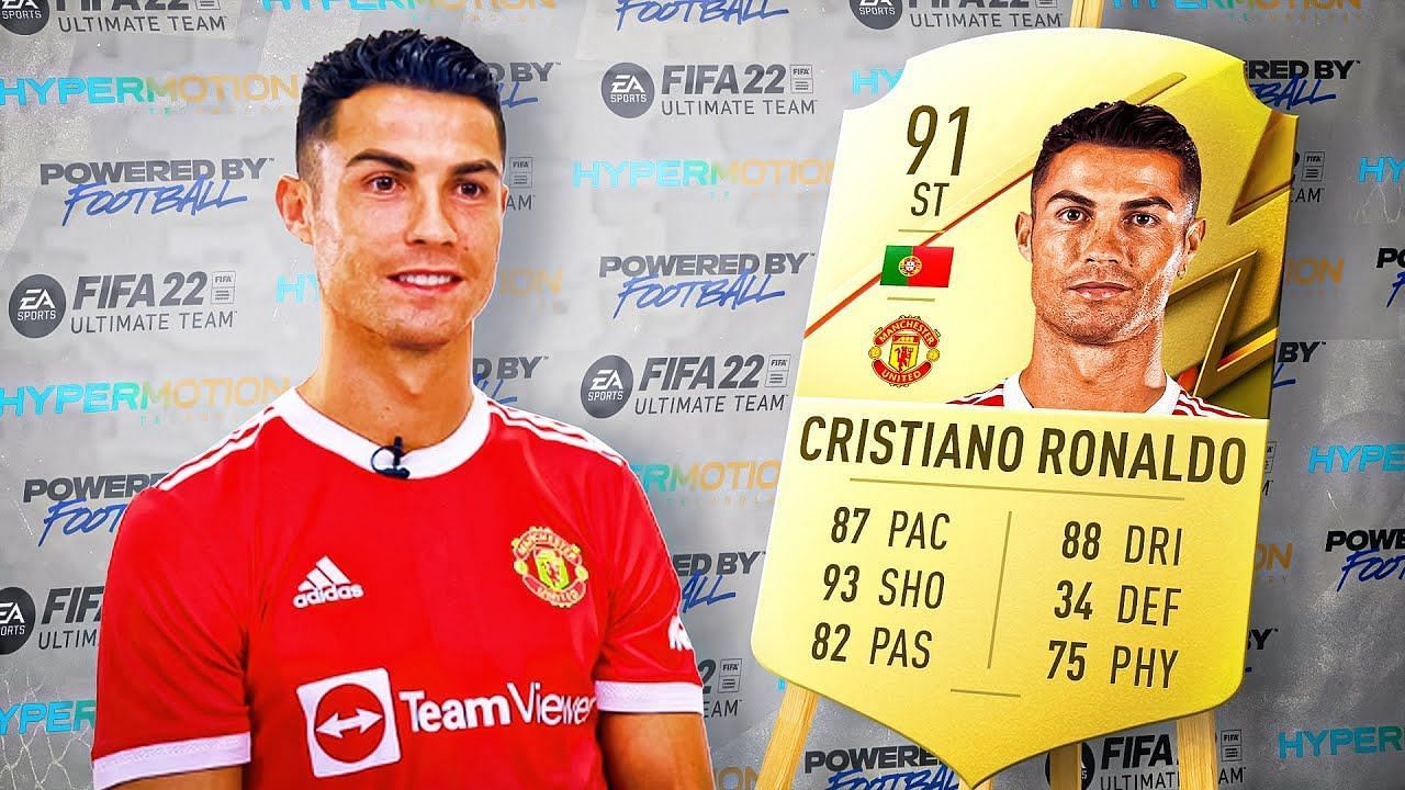Ronaldo has great stats for a forward in FIFA 22 (Image via Youtube/Duttinho)