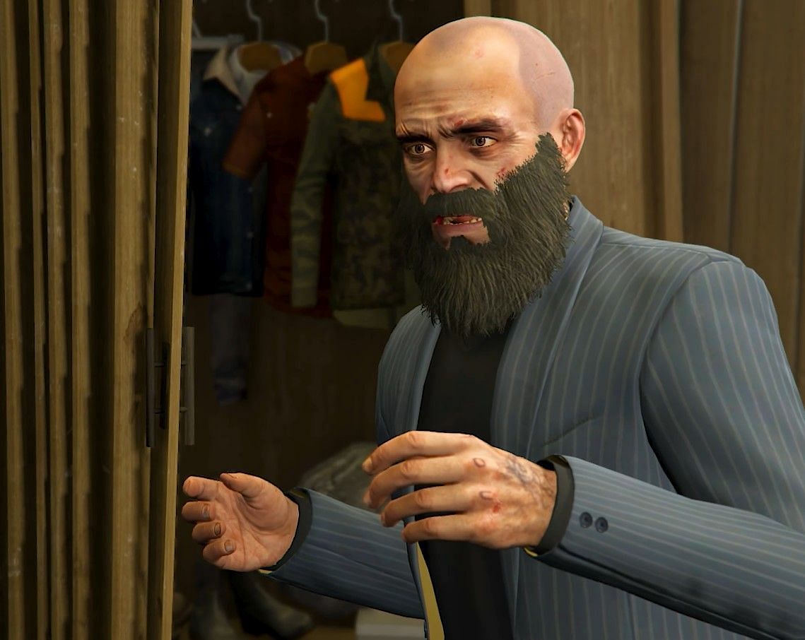 He is surprised to see her (Image via Rockstar Games)
