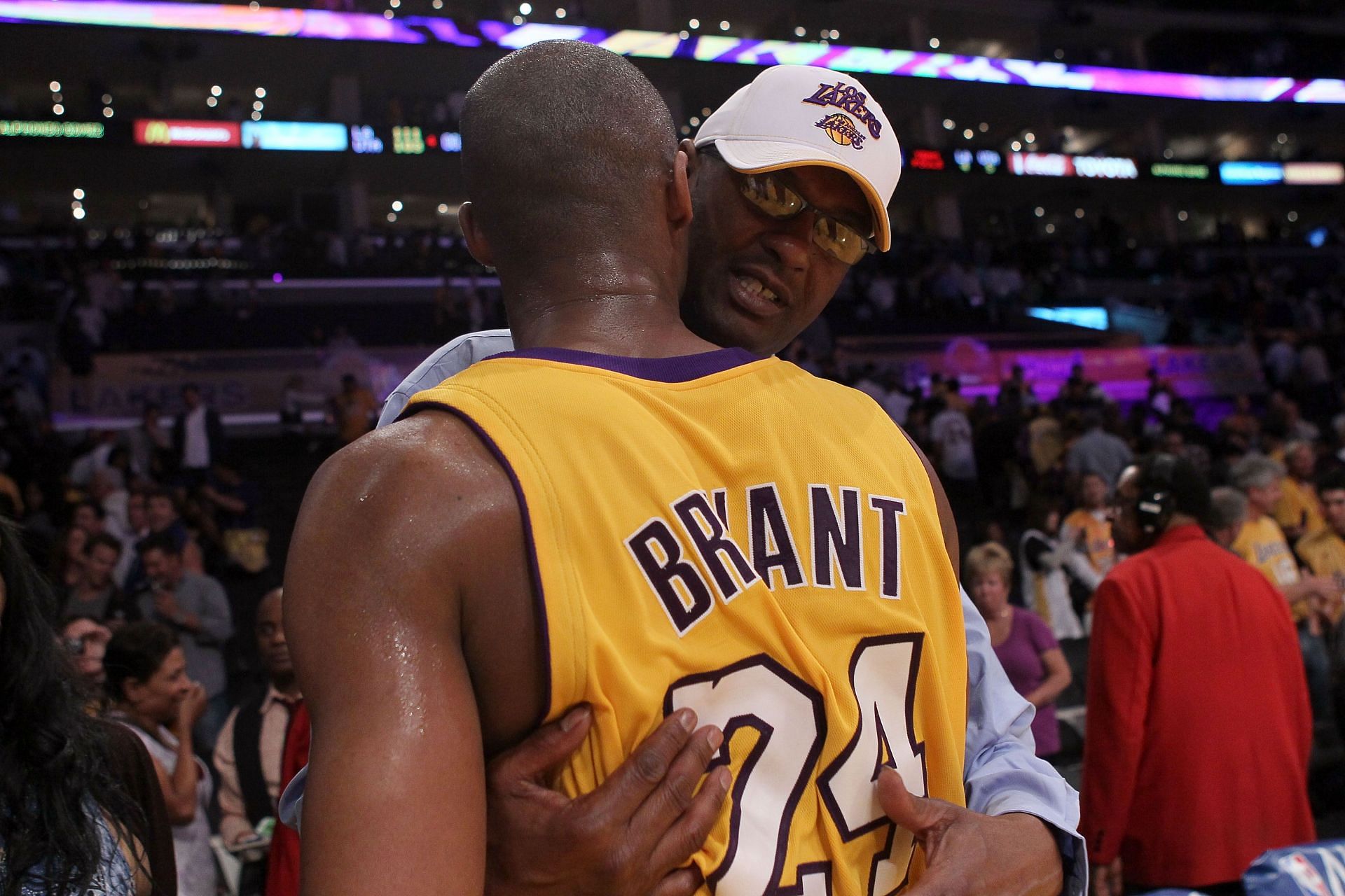 Kobe and Joe Bryant.