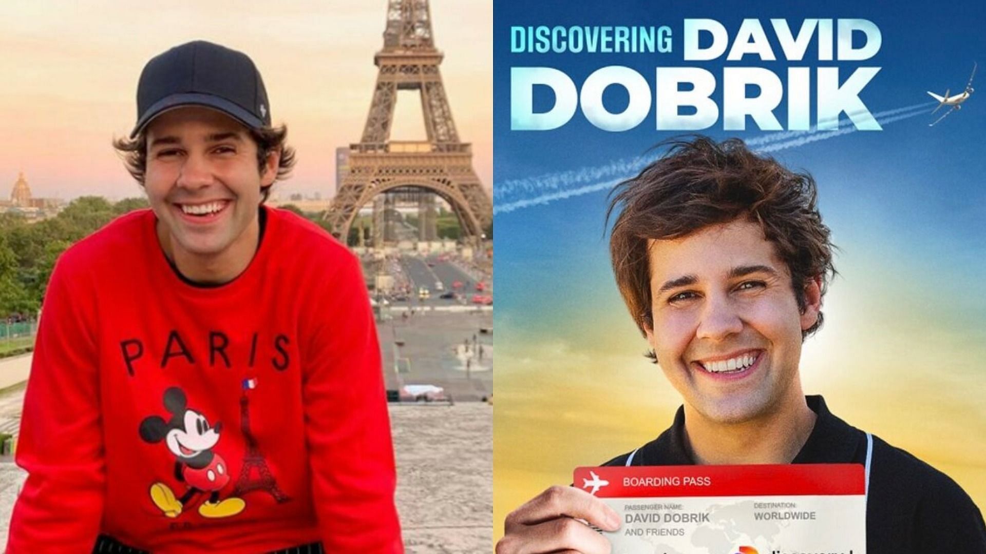 David Dobrik under fire for stealing rock from Acropolis of Athens during Discovery + show (Image via David Dobrik/Instagram and Trip Taylor/Instagram)