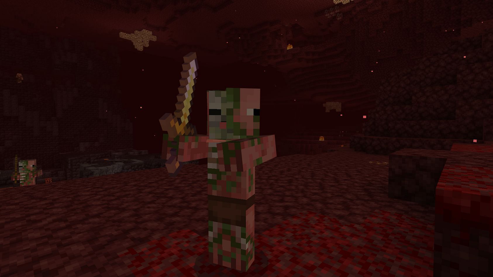 Zombie pigman in Nether (Image via Minecraft Wiki)