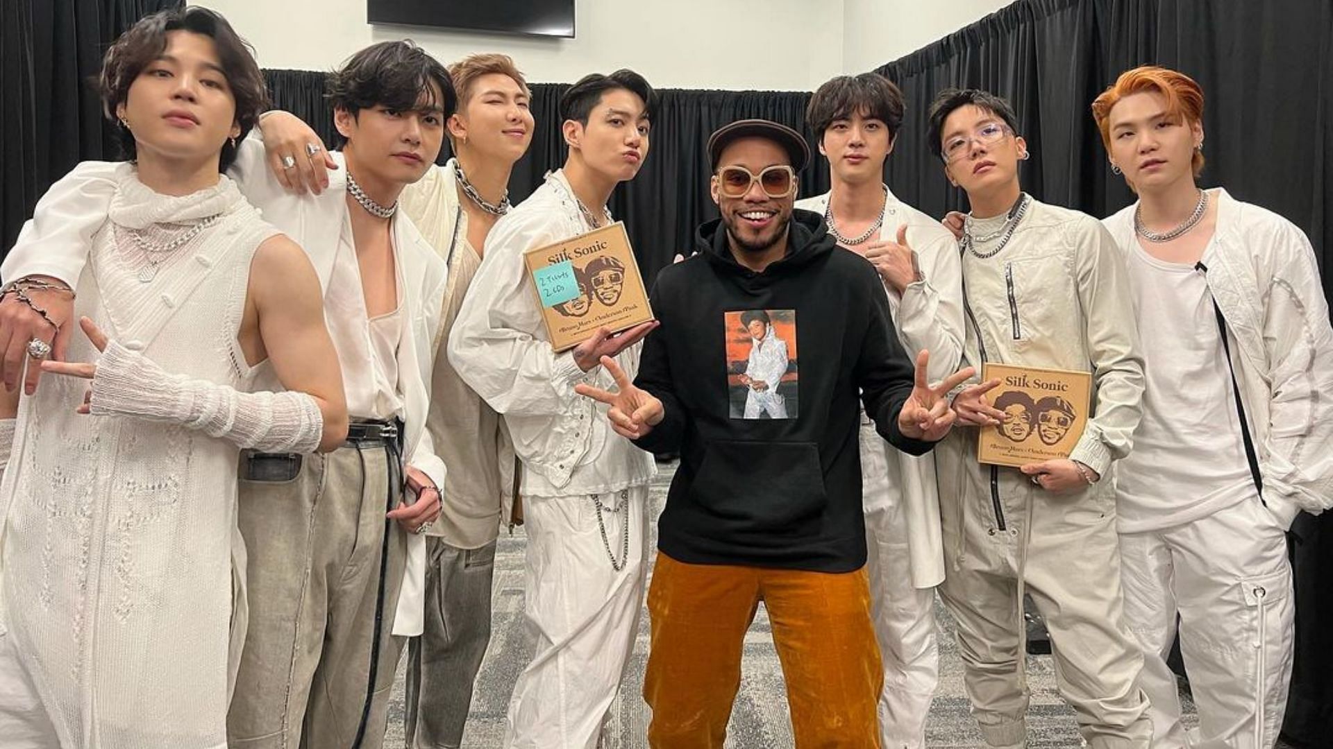 A still of Anderson .Paak with BTS members (Image via anderson._paak/Instagram)