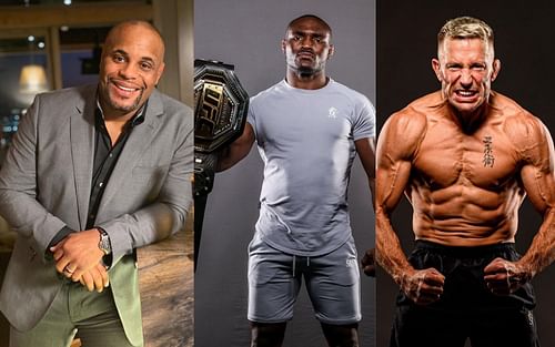 Daniel Cormier (left), Kamaru Usman (middle), Georges St-Pierre (right) [Images courtesy: @dc_mma, @usman84kg, and @georgesstpierre]