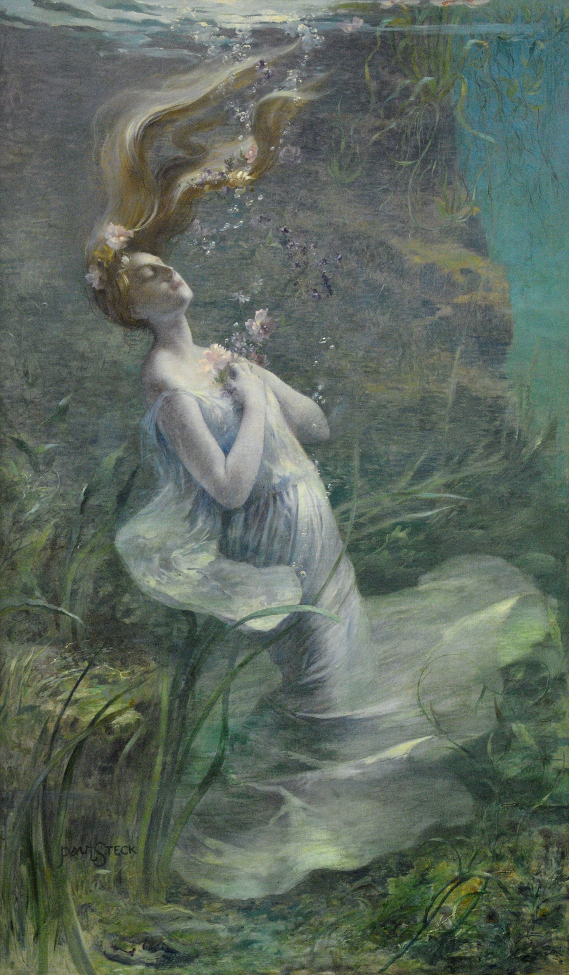 Paul Albert Steck&#039;s Drowning Ophelia (Image via Wikipedia)