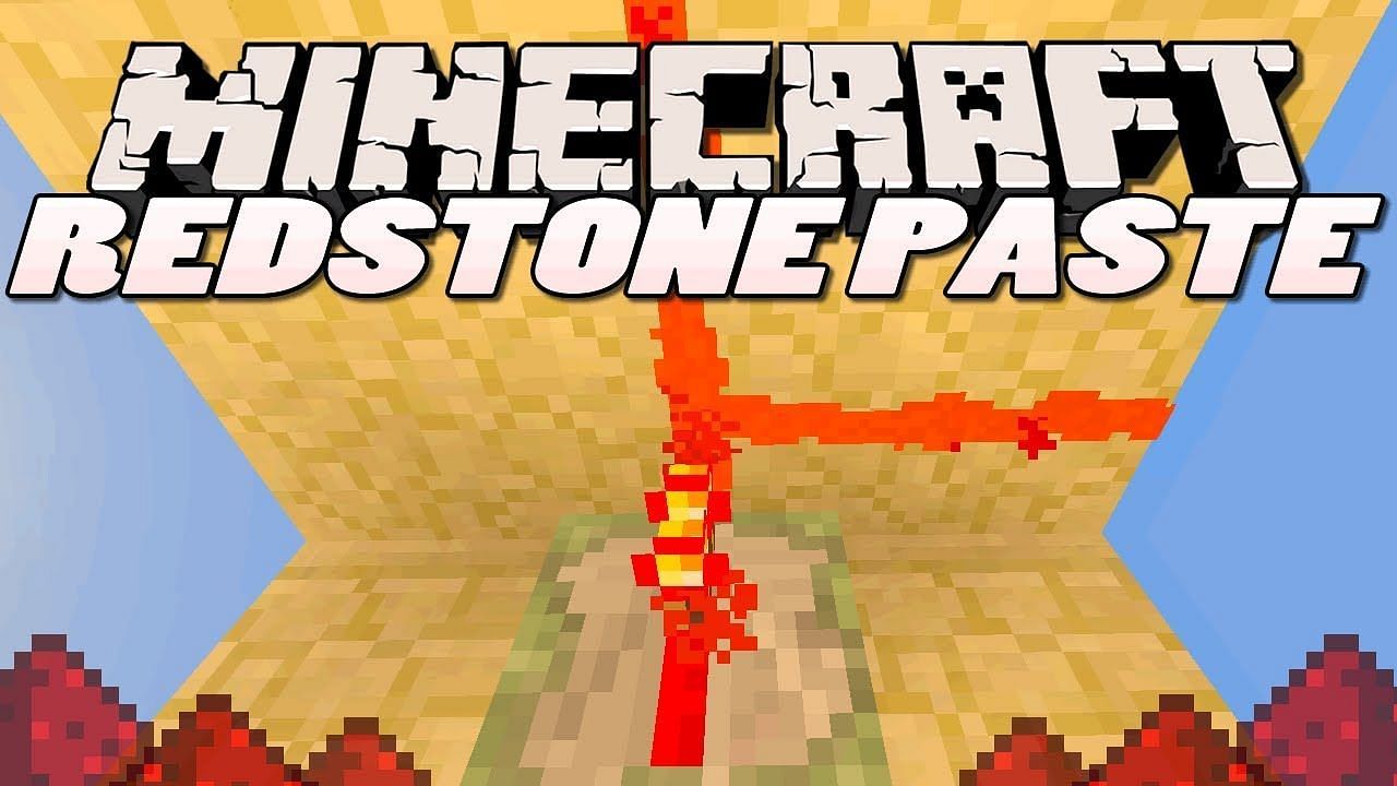The Redstone paste mod (Image via Minecraft)