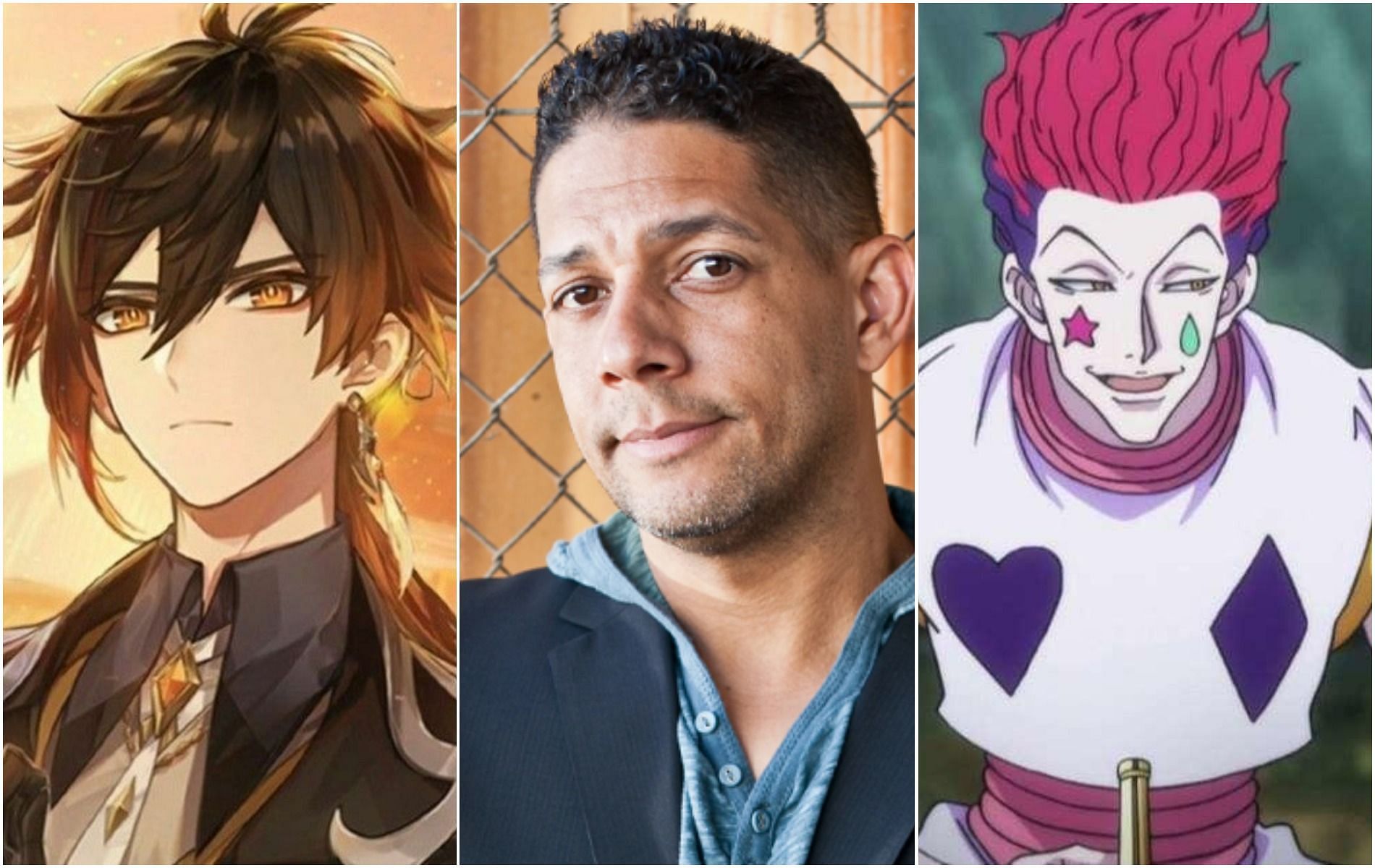5 characters voiced by Genshin Impact&rsquo;s Keith Silverstein (Images via Genshin Impact, HunterxHunter, and mn2s)