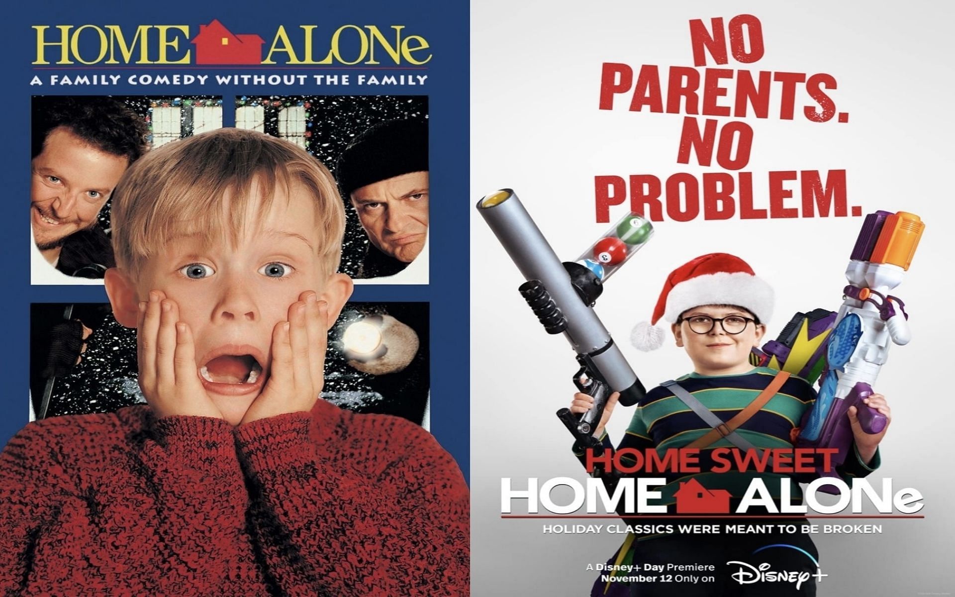 Home Alone (1990) and Home Sweet Home Alone (2021) (Image via Sportskeeda)