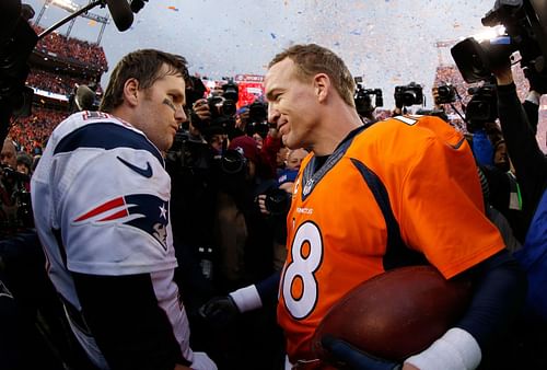 QBs Peyton Manning and Tom Brady