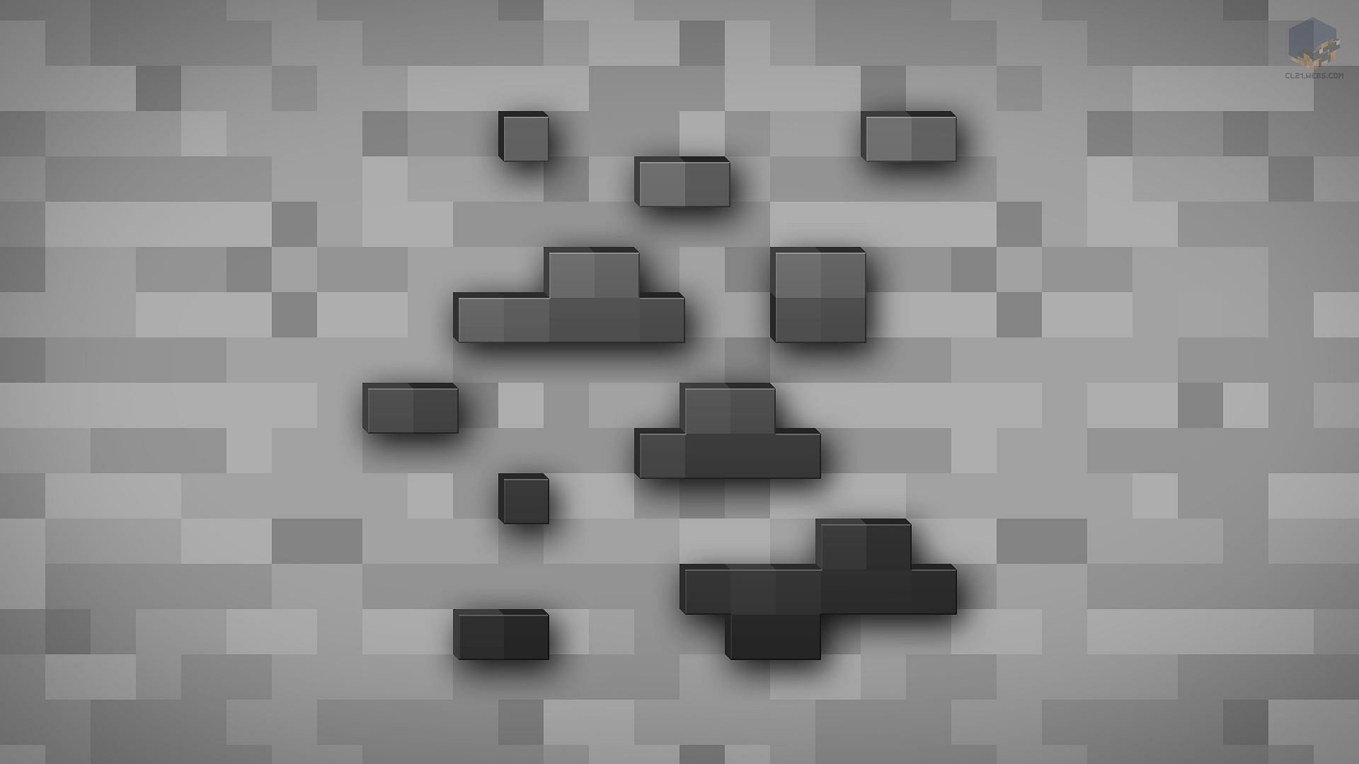 Coal ore in Minecraft (Image via DeviantArt/Minecraft)