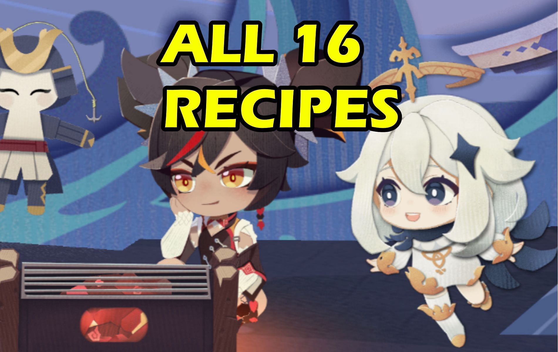 There are 16 recipes in total for this event (Image via Genshin Impact)