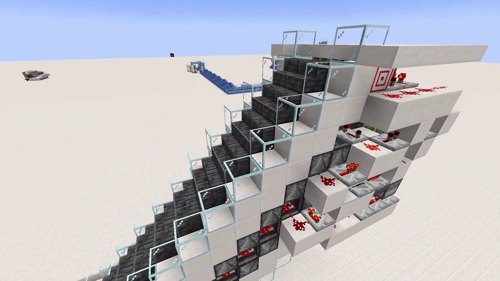 Escalator in Minecraft (Image via u/Intelligent_Rent4594 on Reddit)
