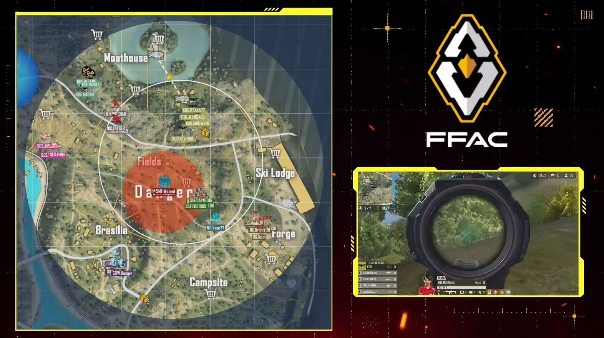 Free Fire Asia Championship 2021 Play-Ins Group A (Image via Garena)