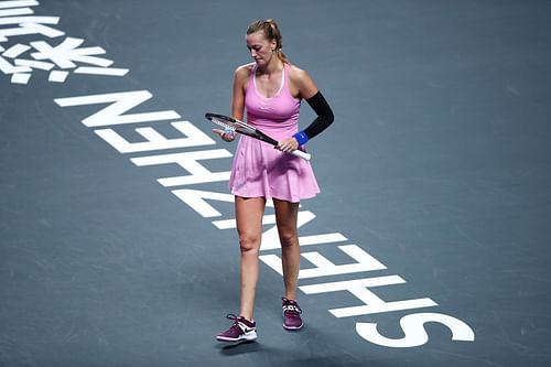 Petra Kvtiova in Shenzhen for the 2019 WTA Finals.