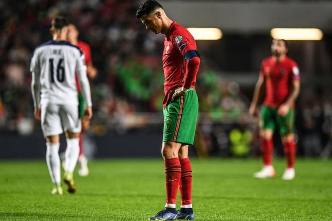 Teary Ronaldo sums up miserable Portugal as they drop to World Cup playoffs after Serbia defeat