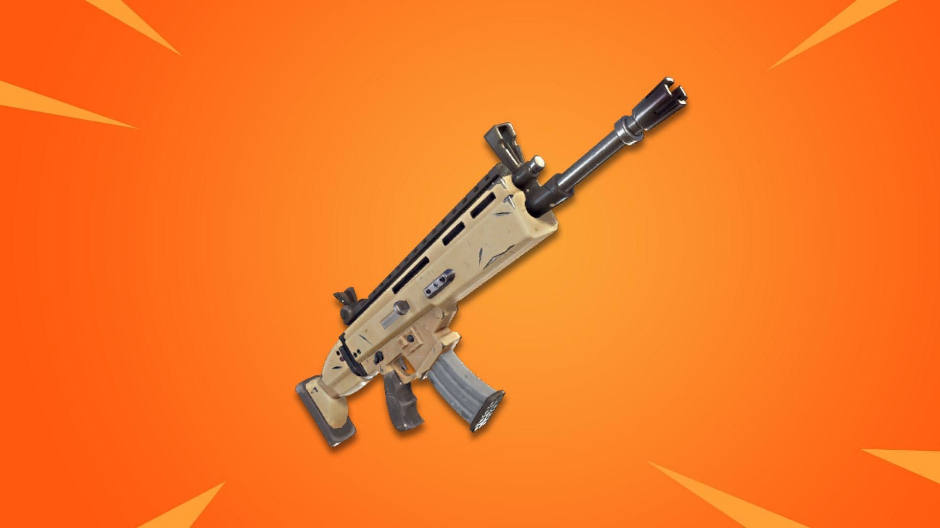 The Assault Rifle in Fortnite. (Image via Epic Games)