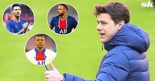 “Each of the 3 can be the king of any club in the world” - Pochettino says ‘it’s not easy’ to play Messi, Neymar and Mbappe together at PSG