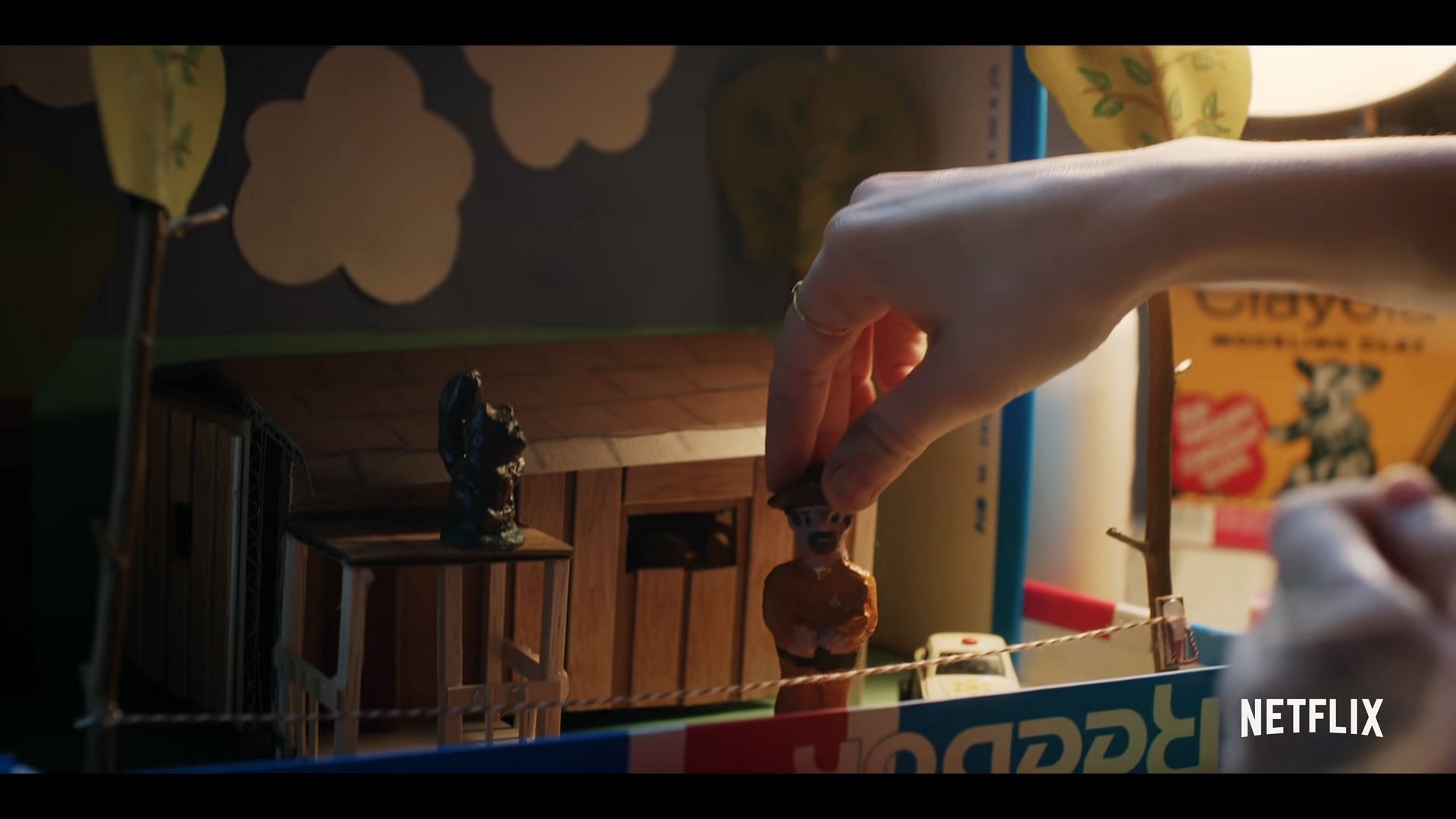 Eleven&#039;s diorama of Hopper (Image via Netflix)