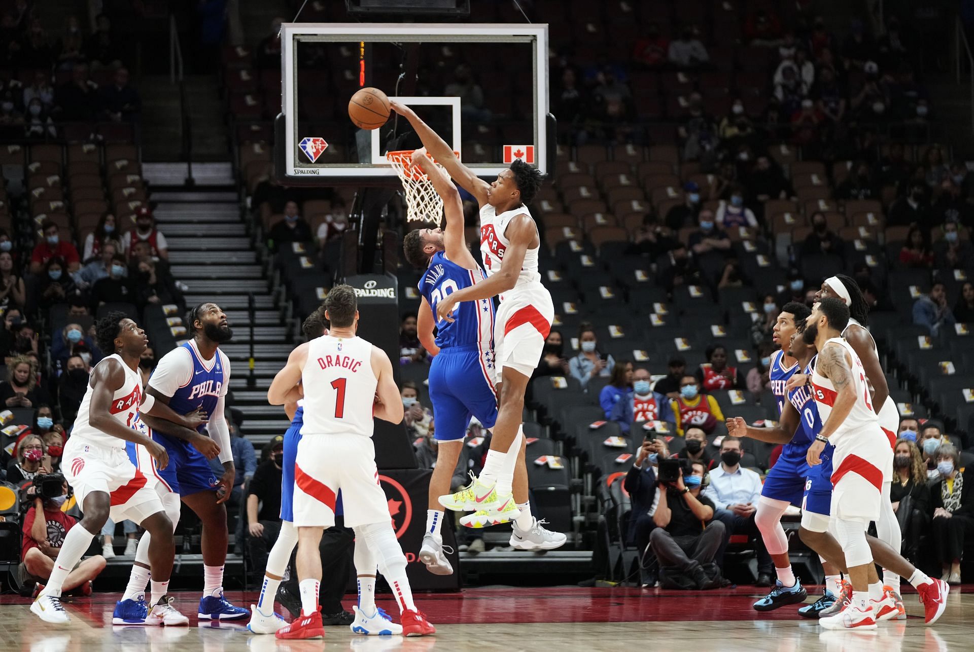 Toronto Raptors vs Philadelphia 76ers.