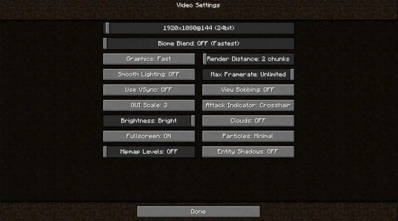 How to run Minecraft with optimal FPS on a low-end PC
