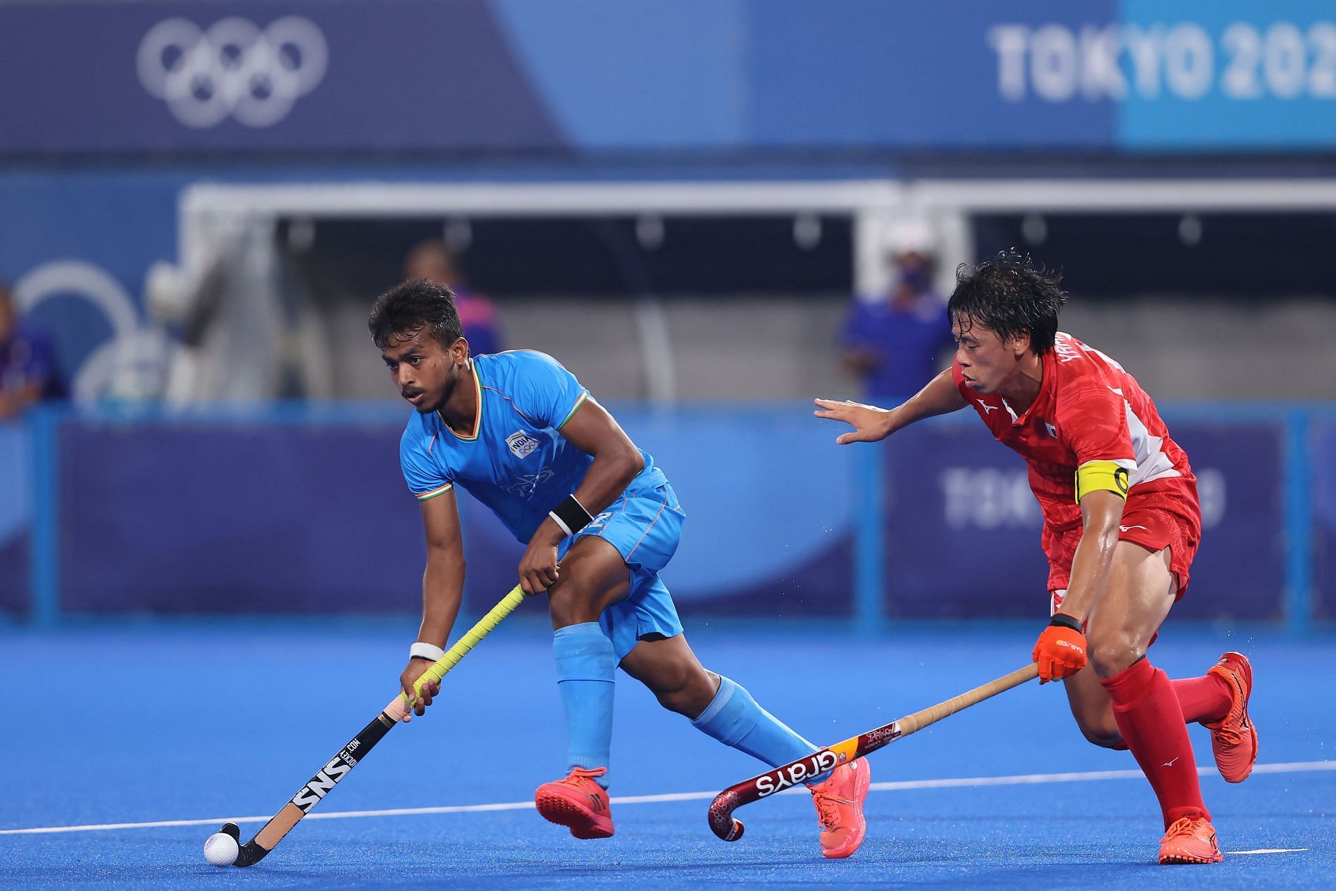 Vivek Sagar Prasad in action at the Tokyo Olympics. (PC: Getty Images)