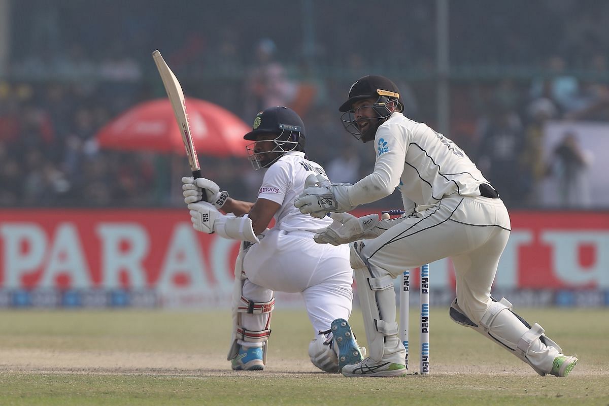 Wriddhiman Saha earned praise from Vikram Rathour for his valuable knock. Pic: BCCI