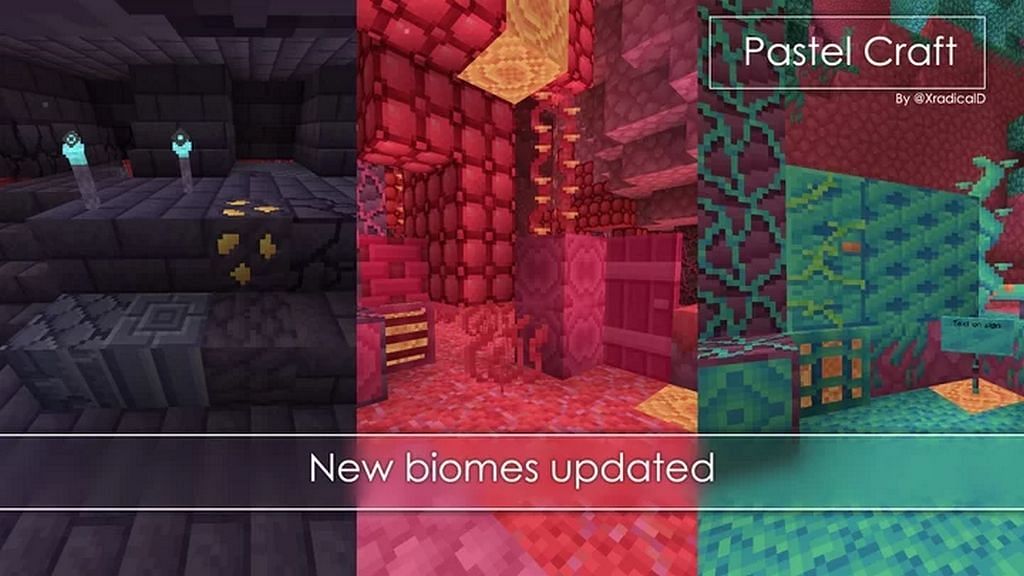 The Pastel Craft Texture pack (Image via Minecraft)