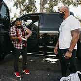 The Rock surprises Navy veteran at movie theatre and gifts him a new truck