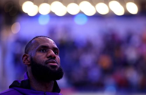 LeBron James of the Los Angeles Lakers