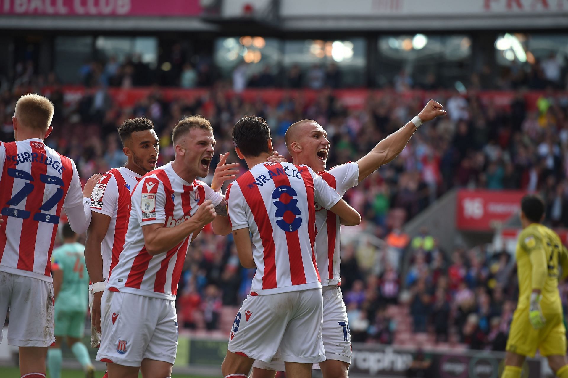Stoke City will face Luton Town on Saturday