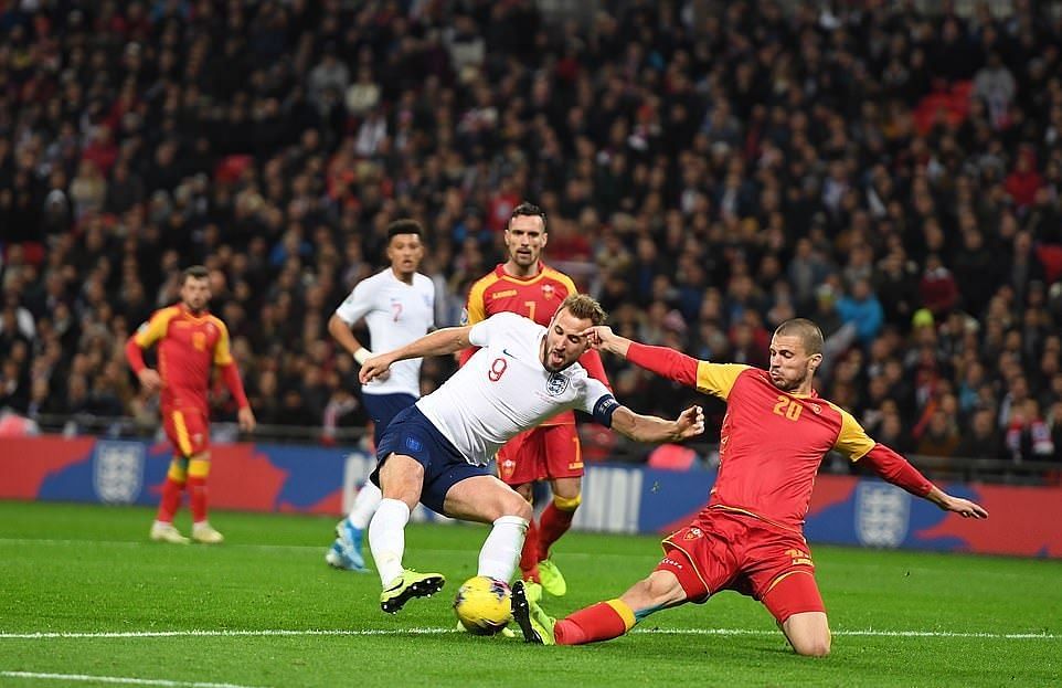 The striker took only a month to score his second hat-trick for England.