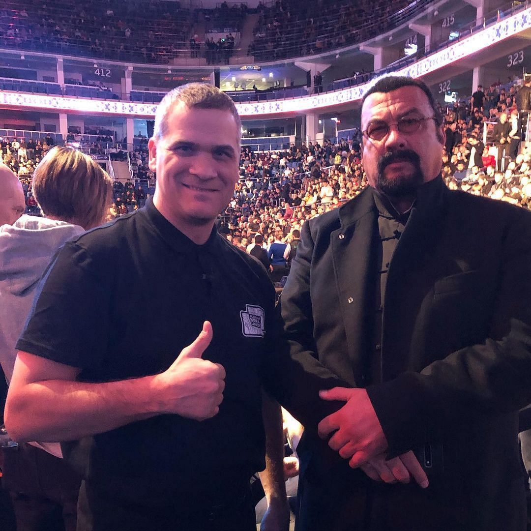 Vyacheslav Kiselev (left), Steven Seagal (right) [Image Courtesy: @slavakiselev0407 on Instagram]